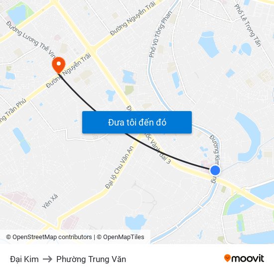 Đại Kim to Phường Trung Văn map