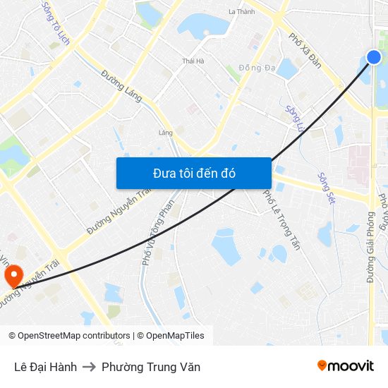 Lê Đại Hành to Phường Trung Văn map