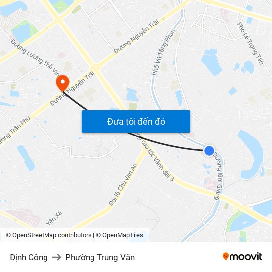Định Công to Phường Trung Văn map