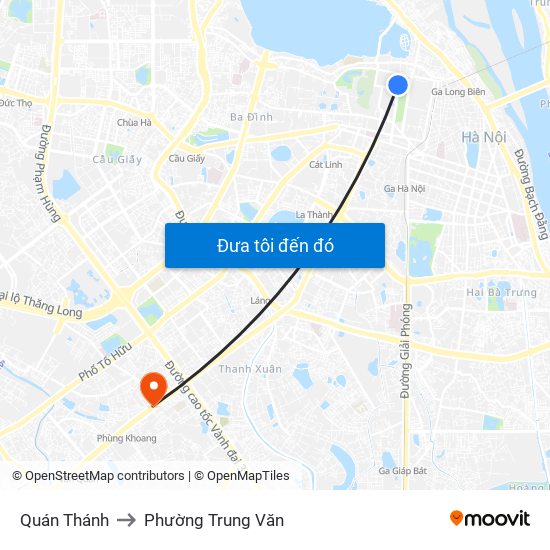 Quán Thánh to Phường Trung Văn map