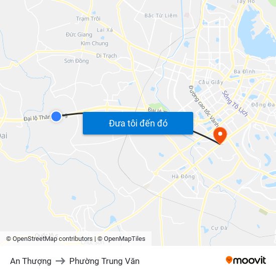 An Thượng to Phường Trung Văn map