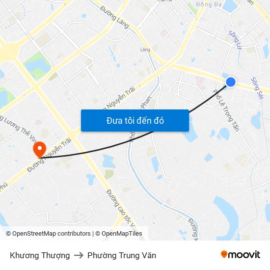 Khương Thượng to Phường Trung Văn map