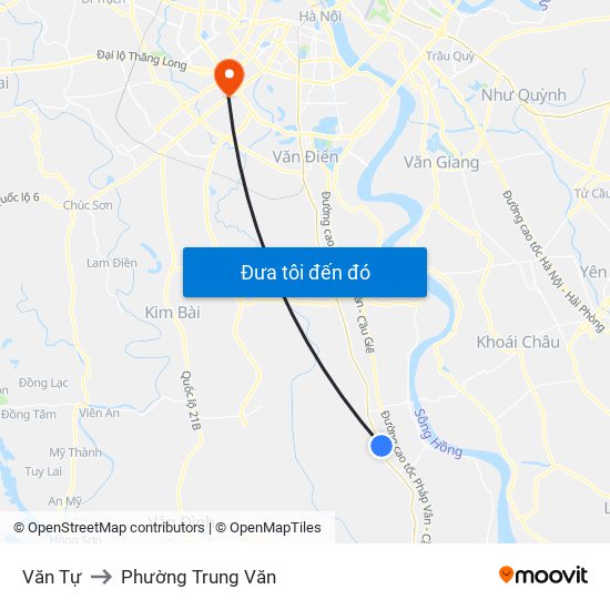 Văn Tự to Phường Trung Văn map