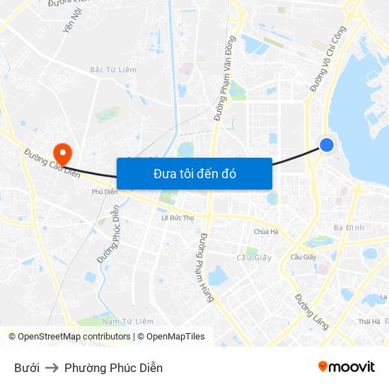 Bưởi to Phường Phúc Diễn map