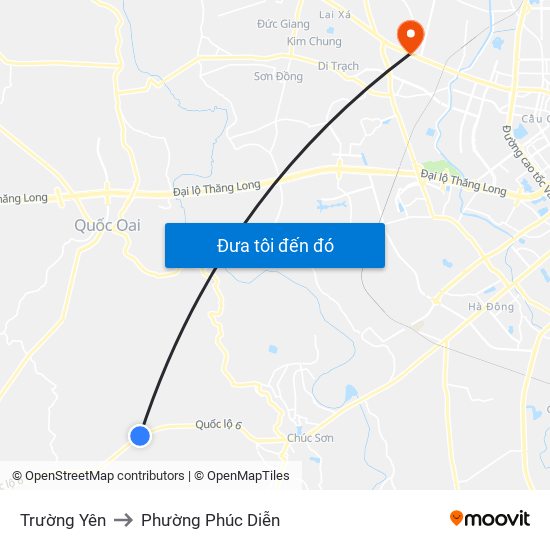 Trường Yên to Phường Phúc Diễn map