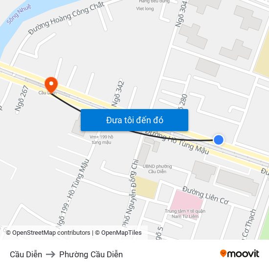 Cầu Diễn to Phường Cầu Diễn map