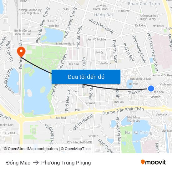 Đống Mác to Phường Trung Phụng map