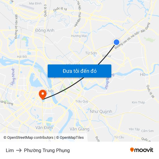 Lim to Phường Trung Phụng map