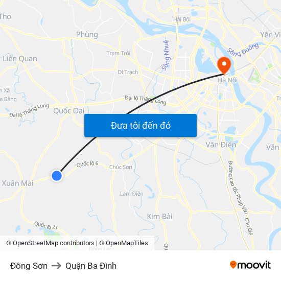 Đông Sơn to Quận Ba Đình map