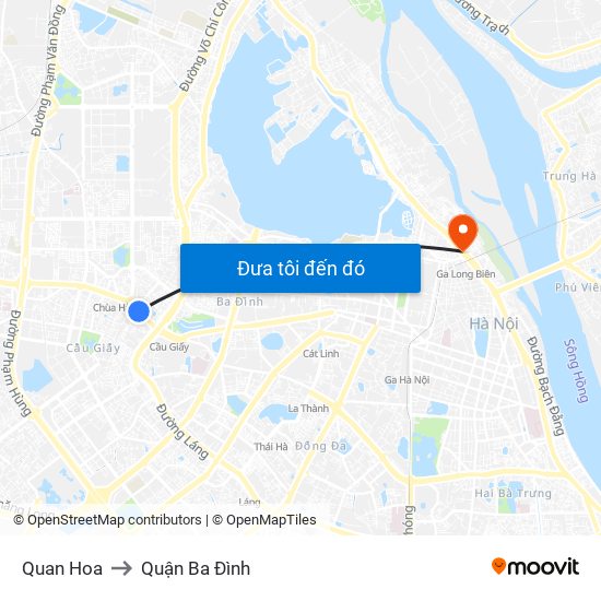 Quan Hoa to Quận Ba Đình map