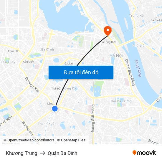 Khương Trung to Quận Ba Đình map