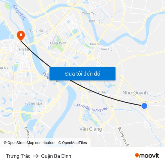 Trưng Trắc to Quận Ba Đình map