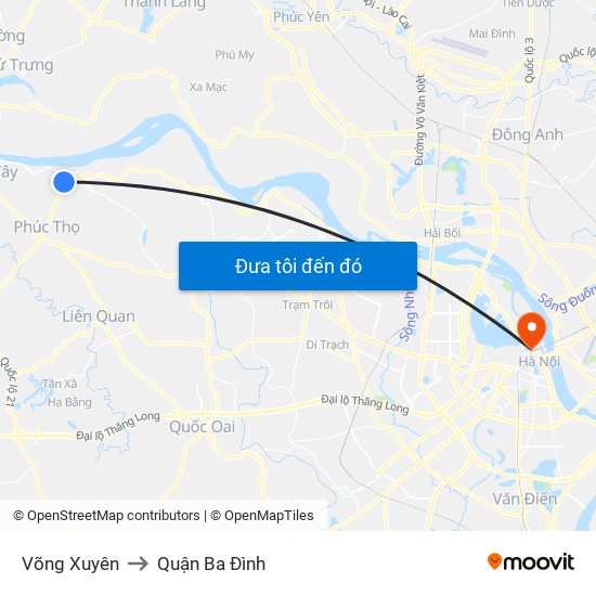 Võng Xuyên to Quận Ba Đình map