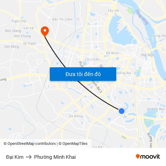 Đại Kim to Phường Minh Khai map