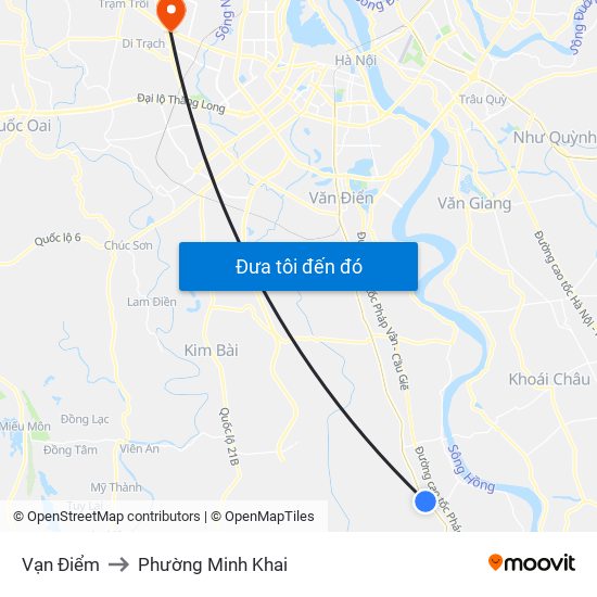 Vạn Điểm to Phường Minh Khai map