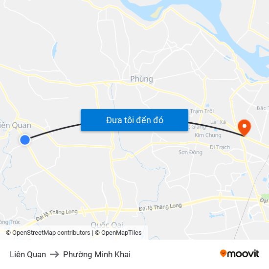 Liên Quan to Phường Minh Khai map