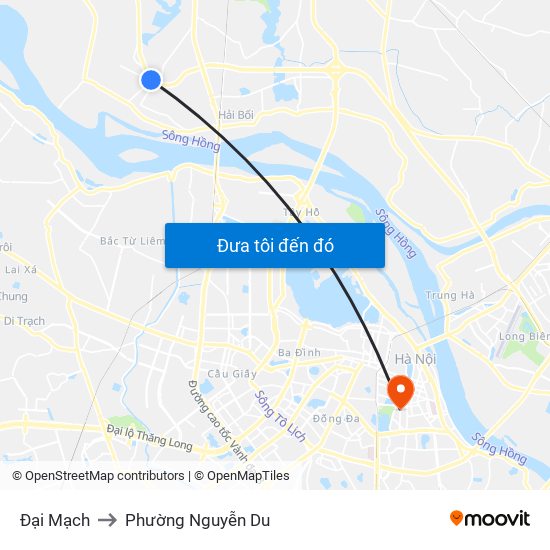 Đại Mạch to Phường Nguyễn Du map