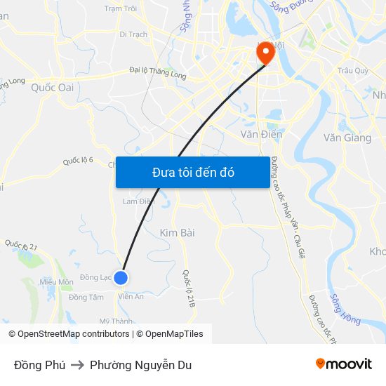 Đồng Phú to Phường Nguyễn Du map