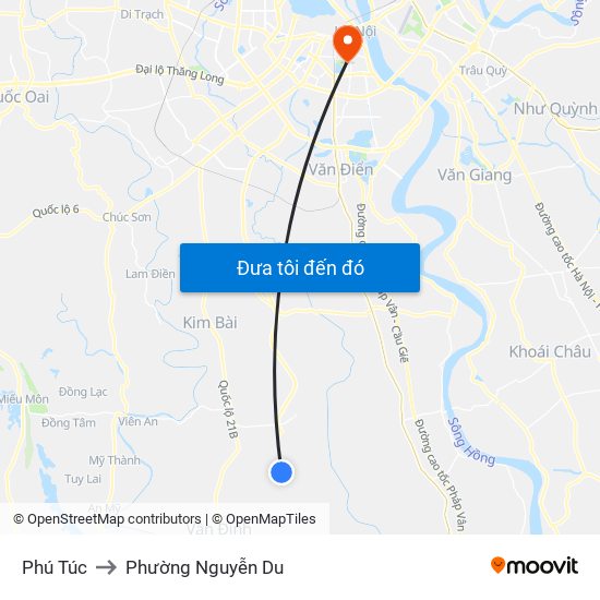 Phú Túc to Phường Nguyễn Du map