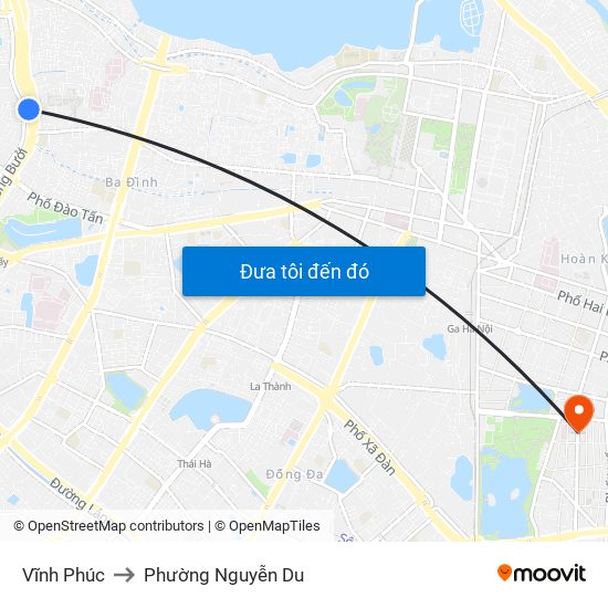 Vĩnh Phúc to Phường Nguyễn Du map