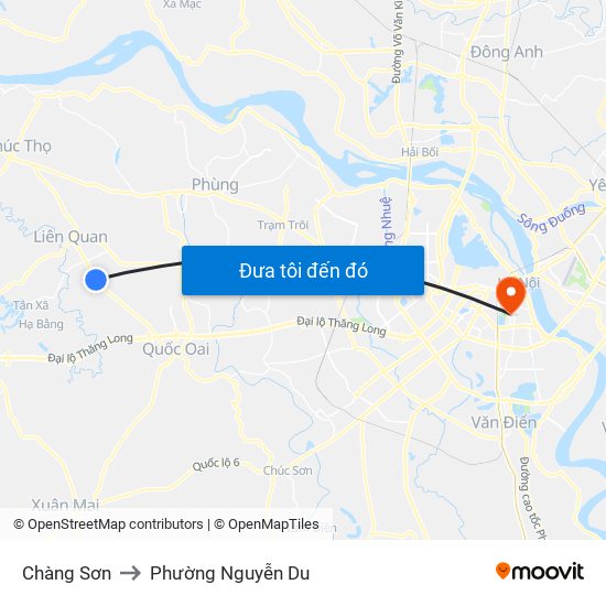 Chàng Sơn to Phường Nguyễn Du map