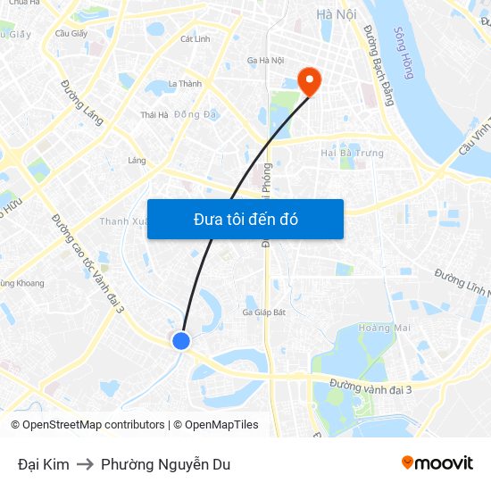 Đại Kim to Phường Nguyễn Du map