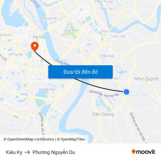 Kiêu Kỵ to Phường Nguyễn Du map