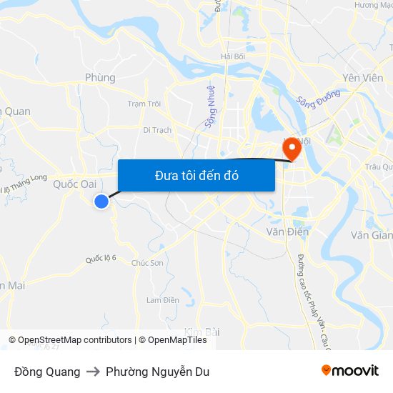 Đồng Quang to Phường Nguyễn Du map