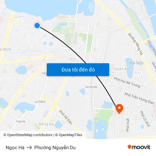 Ngọc Hà to Phường Nguyễn Du map