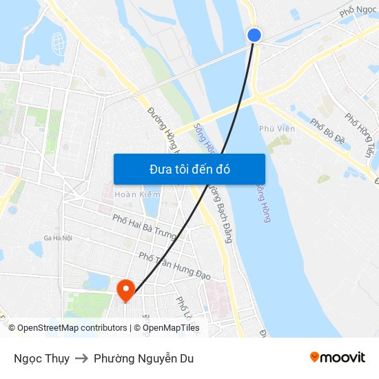 Ngọc Thụy to Phường Nguyễn Du map