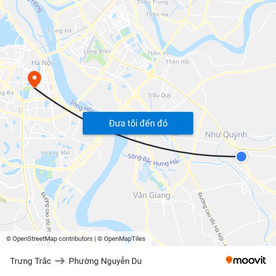 Trưng Trắc to Phường Nguyễn Du map