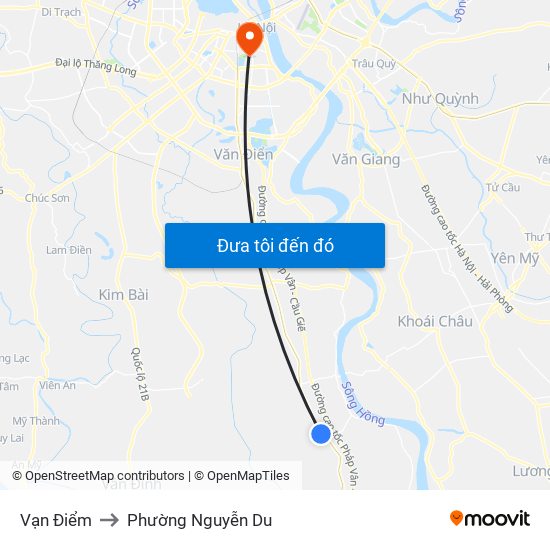 Vạn Điểm to Phường Nguyễn Du map