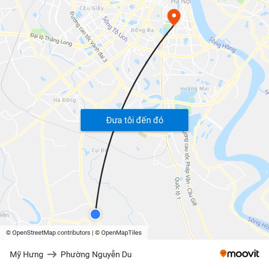 Mỹ Hưng to Phường Nguyễn Du map