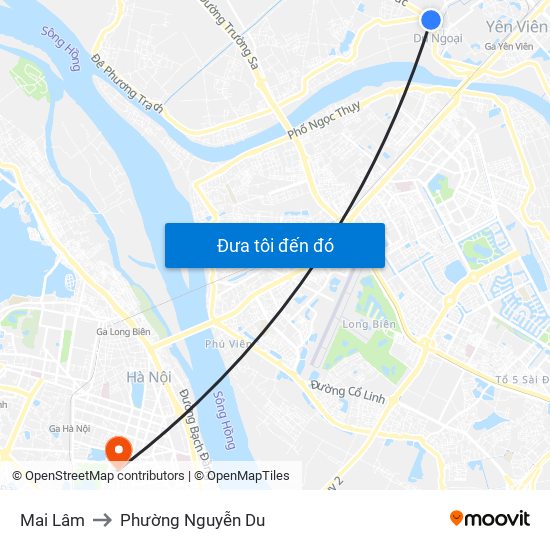 Mai Lâm to Phường Nguyễn Du map