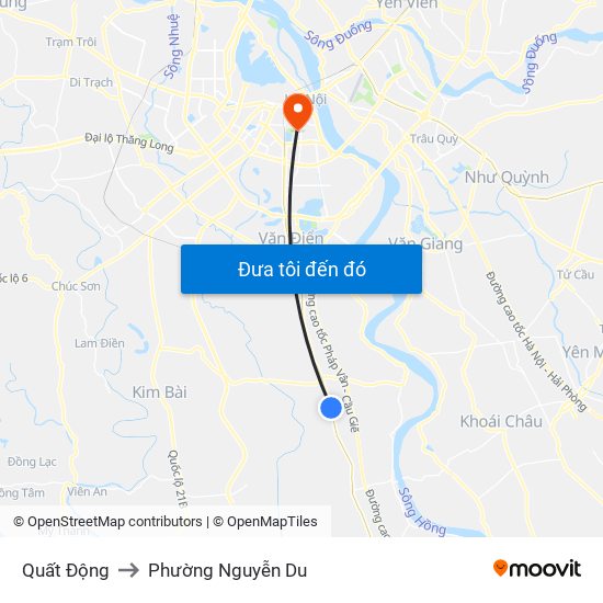 Quất Động to Phường Nguyễn Du map