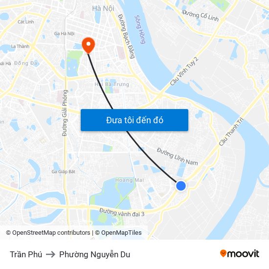 Trần Phú to Phường Nguyễn Du map