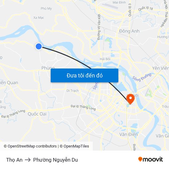 Thọ An to Phường Nguyễn Du map