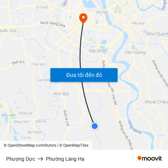 Phượng Dực to Phường Láng Hạ map