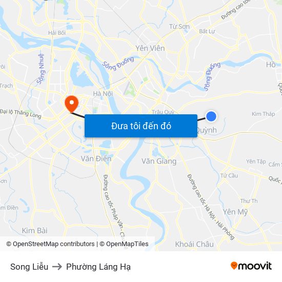 Song Liễu to Phường Láng Hạ map