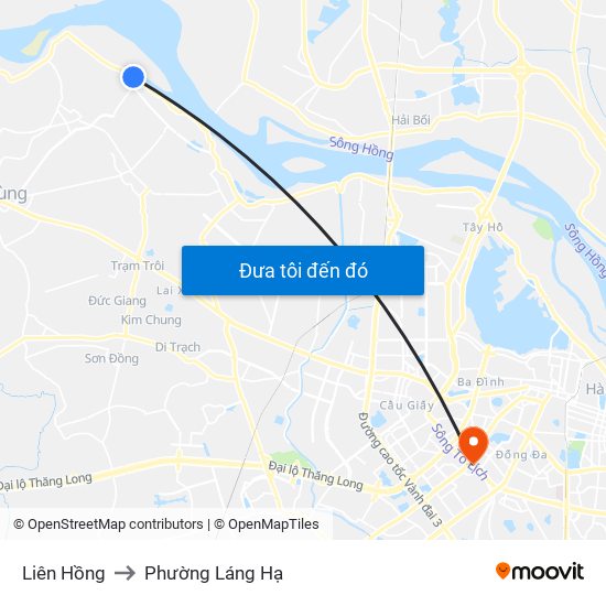 Liên Hồng to Phường Láng Hạ map