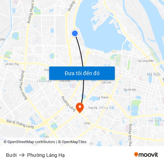 Bưởi to Phường Láng Hạ map