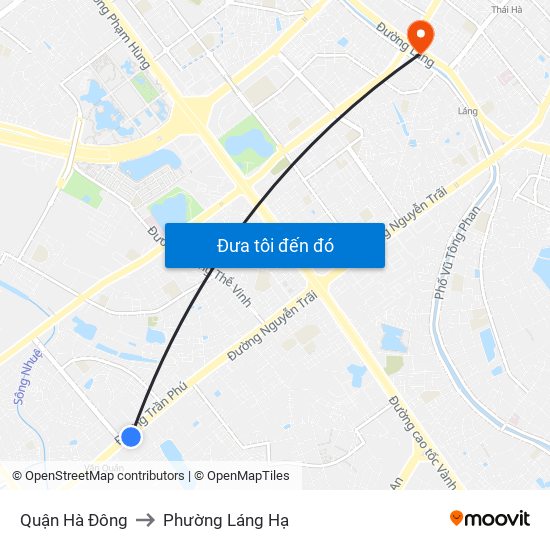 Quận Hà Đông to Phường Láng Hạ map