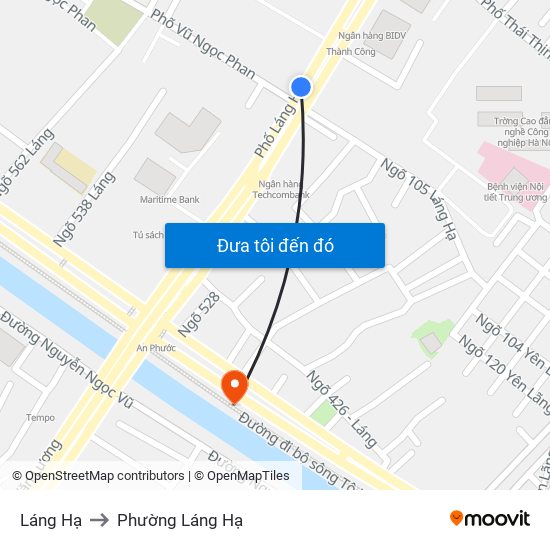 Láng Hạ to Phường Láng Hạ map