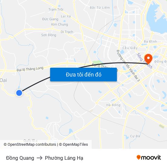 Đồng Quang to Phường Láng Hạ map