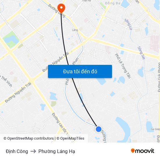 Định Công to Phường Láng Hạ map