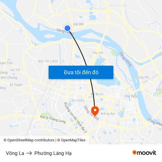 Võng La to Phường Láng Hạ map