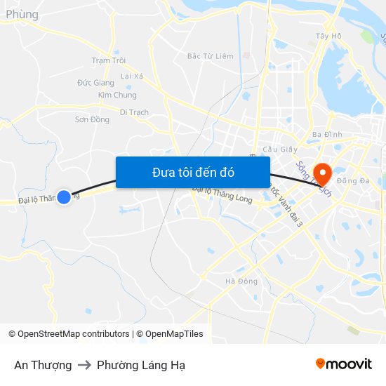 An Thượng to Phường Láng Hạ map