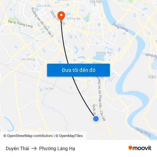 Duyên Thái to Phường Láng Hạ map