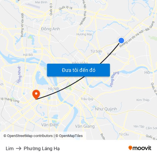 Lim to Phường Láng Hạ map