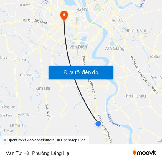 Văn Tự to Phường Láng Hạ map